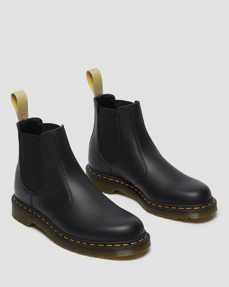 Black Men's Dr Martens Vegan 2976 Felix Ankle Boots | CA 456NWY